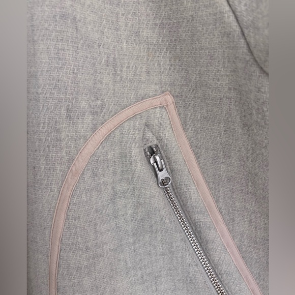J Crew Italian Wool Coat in Light Gray by Nello Gori- Sz 4 - Picture 6 of 6